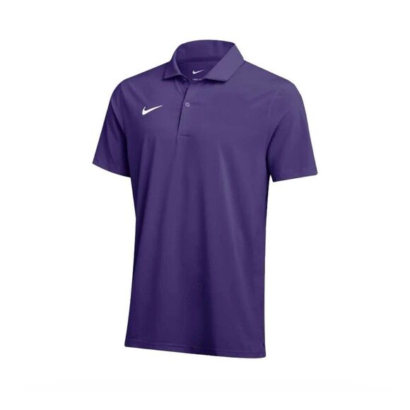 Nike Coach's Men's Polo Shirt Dri-Fit Purple White DV6749-548‎ Small - Picture 1 of 5